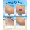 40 Pack UV Detection Stickers for Sunscreen Cute Shape -