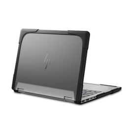 MOSISO Compatible with HP Envy 2-in-1 2K Laptop Case 14 inch Touch-Screen Laptop 2024 Release Model X360, Corner Protective Heavy Duty Rugged Bumper Shockproof Plastic Hard Shell Case Cover, Black