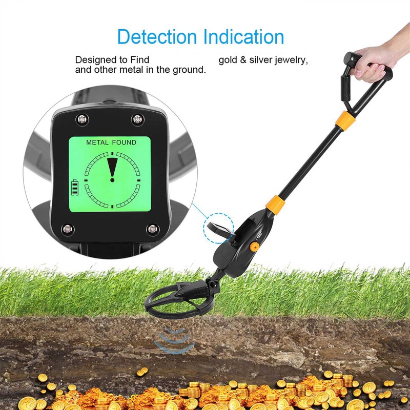 Deep Sensitive Metal Detector Searching Gold Digger Treasure Scanner for