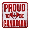 WASPRO Proud Canadian Flag Patch, Iron On, Sew On, 7x7