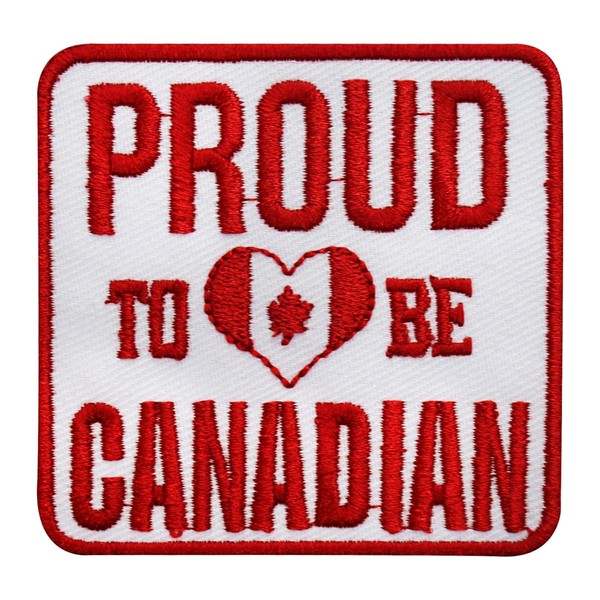 WASPRO Proud Canadian Flag Patch, Iron On, Sew On, 7x7