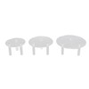 3 PCS Round Acrylic Display Stand Set Easy To Install