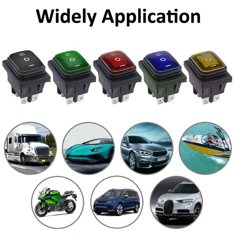ETOPARS Pack of 3 12 V 20 A Rocker Switch