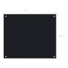 vidaXL Black Kitchen Backsplash Tempered Glass 27.6"x23.6" - Scratch Resistant