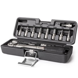 CYCLISTS Bicycle Torque Wrench Set, Drive: 0.25 inch (6.35 mm), 2 - 24 Nm, Locking Function, Ratchet Type, Preset Type, 11 Bits Included, For Road Bikes, Case Included (CT-T02)