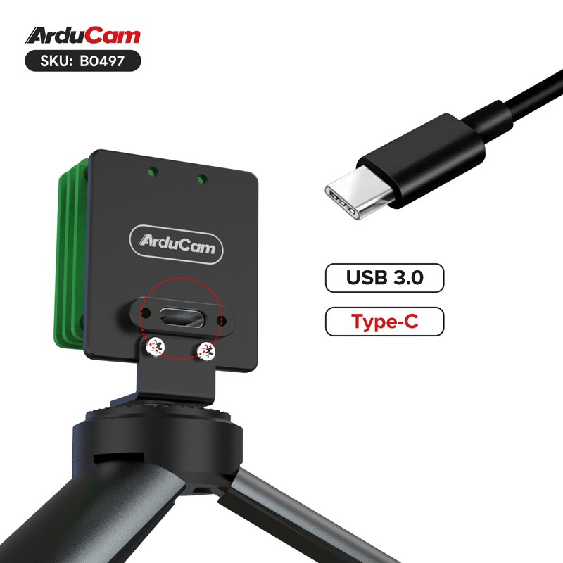 Arducam USB 3.0 Camera, 8.3MP 90fps@720p High-Speed USB Camera Module,