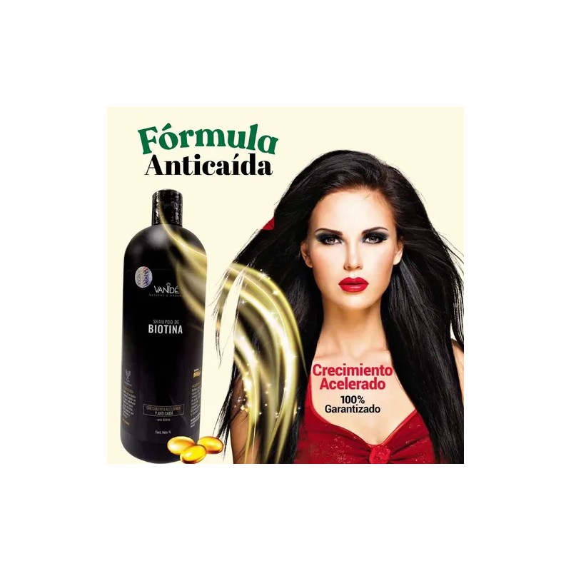 Shampoo Anti-caída Crecimiento Acelerado Con Biotina