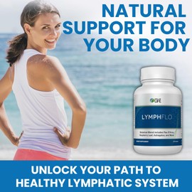 LymphFlo: Herbal Support for Detox, Immunity & Well-Being. Formulated with PAU d’Arco, Cleavers & Red Peony Root in 1100mg, 180 V-Capsules to Optimize Lymphatic Function, Enhance Vitality