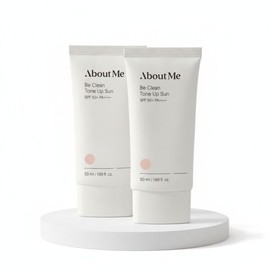 About Me Be Clean Tone Up Sun 1+1 Special (50ml+50ml) / 어바웃미 비 클린 톤업 선 1+1 기획(50ml+50ml)