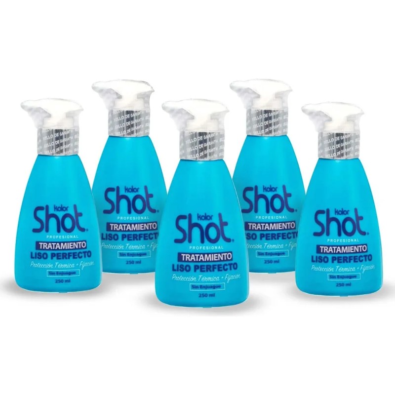 Kit Tratamiento Liso Protector De Calor + Keratina 5 Pzas