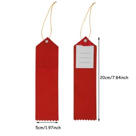 Blank Winner Award Ribbons Penta Angel 12Pcs DIY Place Prizes Honorable Medal Ribbon with Event Card & Rope for School Challenges Sports Events Competition (Mixed Color)