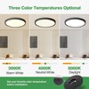 20 Inch Large LED Flush Mount Ceiling Light, 40W, 4350LM,