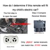 JR1602 FCC 2.4G Bluetooth Remote Control Remote for 12V Ride
