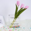 YOOCHUENG Clear Book Vase Acrylic Flower Vase for Living Room