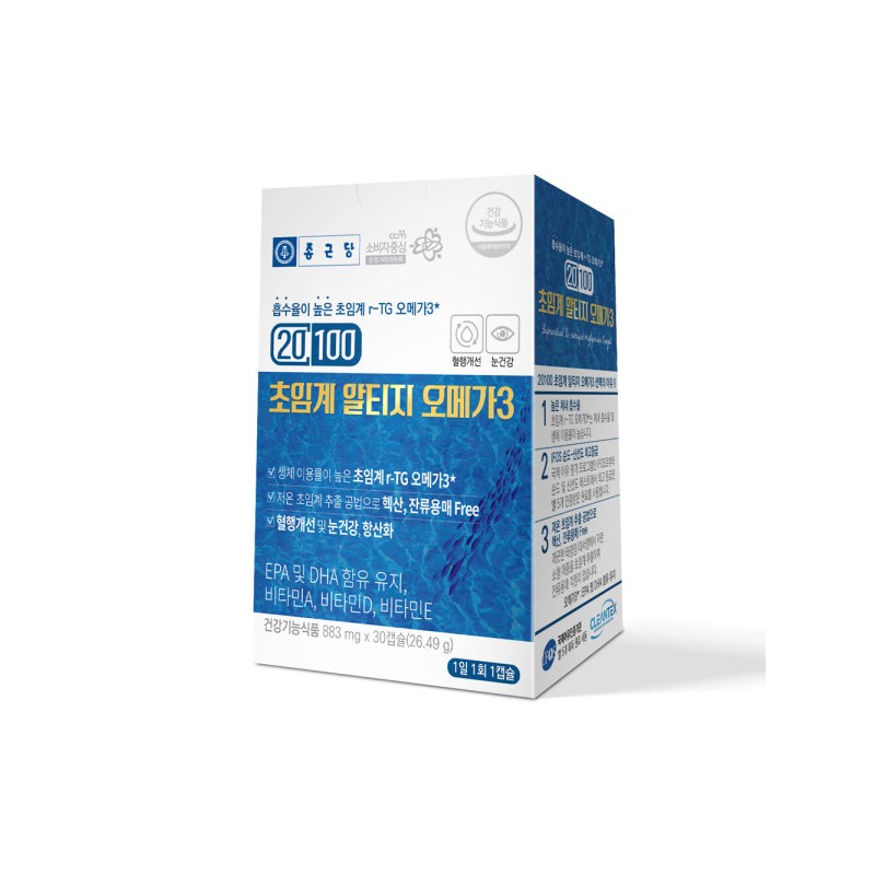 Chong Kun Dang 20100 Altige Omega 3 30 Capsules rTG