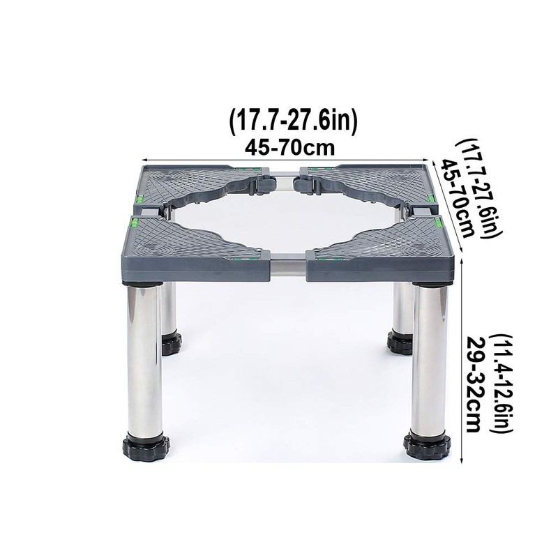 Refrigerator Holder Bracket 4/8/12 Legs Adjustable Washing Machine Base Stand