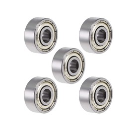 ARCELI 5pcs 623ZZ deep groove ball bearings, 10 mm x 3 mm x 4 mm, silver tone