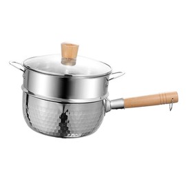 1 Set Stainless Steel Snow Pan Soup Pot Milk Pot Food Pot Mini Steamer Cooker Ramen Noodle Pot Milk Pan Food Noodles Pot Fried Cooking Pot Household Wok Non Stick Pan Pasta Glass