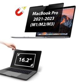 AJPARTS UK Privacy Screen for Mac book Pro 16 Inch(2021-2023, M1/M2/M3), Magnetic Removable Anti Blue Light Mac book Pro 16 Inch Privacy Screen for Mac Pro 16.2 in (A2991/A2485/A2780) Laptop