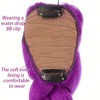 Kpop Purple Pigtail y2k Cosplay Hair Extensions with Laser Wire