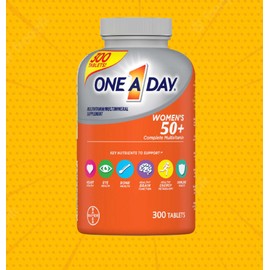 Bayer One A Day Women's 50+ Multivitamin Multimineral Supplement 300 Tablets