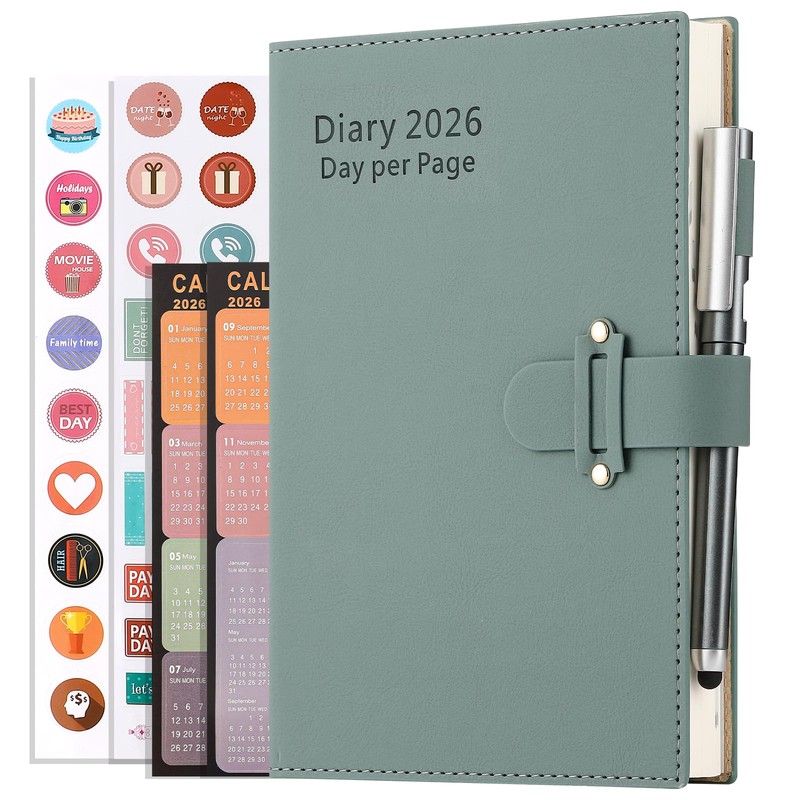 Mljtoyo 2026 Day to Page Diary A5 January 2026 to