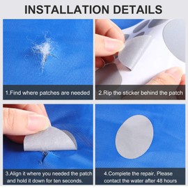 8 Sheets Puffer Repair Patch Fabric Patches Self Adhesive Washable Repair Patch Kit for Clothes Bags, 4 x 8 Inches (Grey)