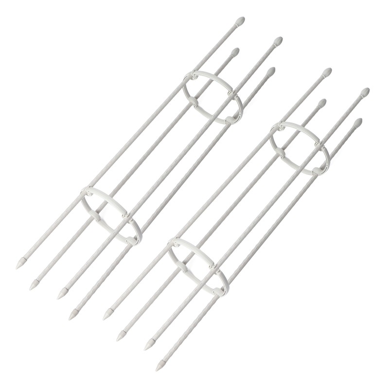 2 Sets Vines Climbing Support Balcony Outdoor Steel Pipe Plant