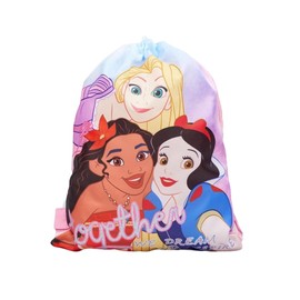 Armona Trading LTD Girls Princess Gym Bag Drawstring PE School Trainers Activities
