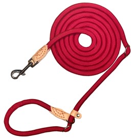 Kitekorosso スリップリード 肩掛け 多機能 ハンズフリー 2.6m たすき掛け トレーニングリーシュ ドッグリーシュ 犬用リード 小型 中型 大型 犬 散歩 (レッド)