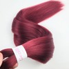 Gozill Braiding Hair Pre stretched Burgundy Red Boho Hair for