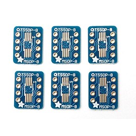 Adafruit SMT Breakout PCB for SOIC-8, MSOP-8 or TSSOP-8-6 Pack!