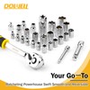 DOWELL Mechanic Tool Set Socket Wrench Auto Repair Tool Set
