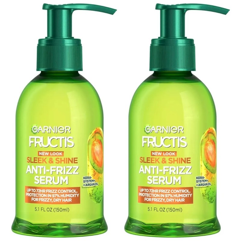 Srum Anti Frizz Garnier Fructis Sleek Shine, Frizzy 2pack