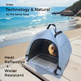 Laptop Sunshade Tent & Bag Portable Case for Working Outside | Anti-Glare | Water Resistant | for 13-18 inch Laptop| Portable Privacy Screen Hood | Cubicle Shade for Laptop