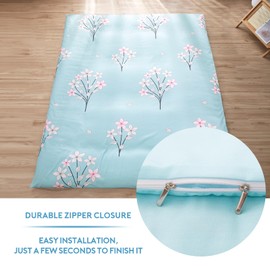 Aigbiot - Funda de futón con cierre para colchón de futón japonés, súper suave y lavable a máquina, tamaño individual Full Queen