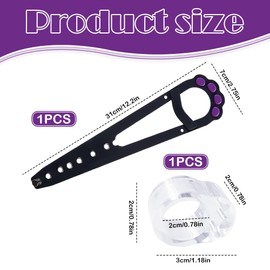 1-Pack Cat Door Lock Set, Paw-Shaped Pet Door Latch with Anti-Collision Washers,Keep Dogs Out While Letting Cats in (Black, Fits Laundry/Bathroom Doors)