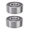 2Pcs Double Row Ball Bearing High Speed Operation Excellent Manufacture