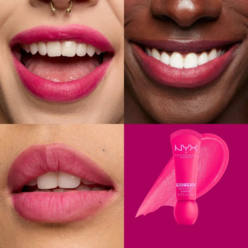 NYX Professional Makeup, Smushy Bálsamo de Labios Matte, 8ml