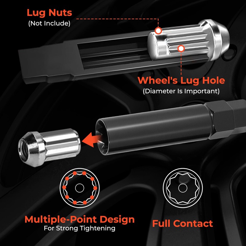 10 Spline Lug Nut Key Replacement for TA20-19/21, Compatible with