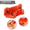 Mitre Box Made of Plastic, Mitre Box with Saw Compartment,