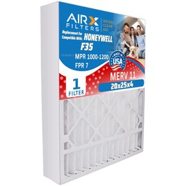 AIRX FILTERS WICKED CLEAN AIR. 20x25x4 Furnace Filter MERV 11 Compatible with Honeywell 20x25x4 Air Filter F35 1 Single Filter