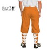 Golf Knickers Orange Microfiber (Plus Fours) for Men - 48"