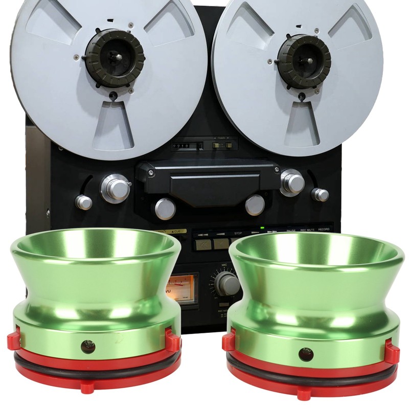 1 Pair NAB Hub Adapters Professional Polished Aluminum Reel to