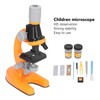Kids Microscope Kit LED 1200X Microscope with Specimen Slides Science