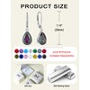 YL 925 Sterling Silver Teardrop Dangle Drop Earrings for Women