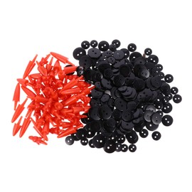 COHEALI 260pcs/set Snowman Set Snowman Craft Accessories Carrot Nose Buttons Christmas Snowman DIY Craft Buttons Set