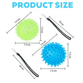 Handgelenk Trainer, Grip Strength Trainer, Handgriff Trainer Hand Exercise Balls Finger Strengthener Hand Balls Grip Strength Trainers Squeeze Stress Relief Balls für Erwachsene, 2 Pack