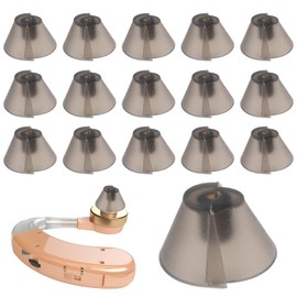 16pcs Hearing Aid Domes Compatible with Resound, Silicone Hearing Aid Ear Tips Replacement Soft and Flexible for Long-Term Comfort