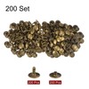 QUARKZMAN 200 Sets Leather Rivets 12 mm x 10 mm
